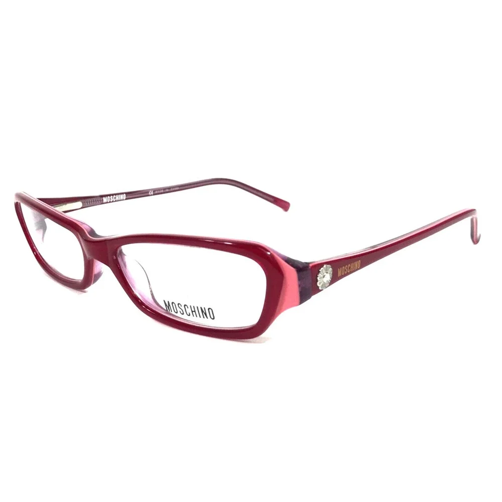 Moschino Eyeglasses Frames M3729-V-B 578 Pink Red Cat Eye Full Rim 49-15-135